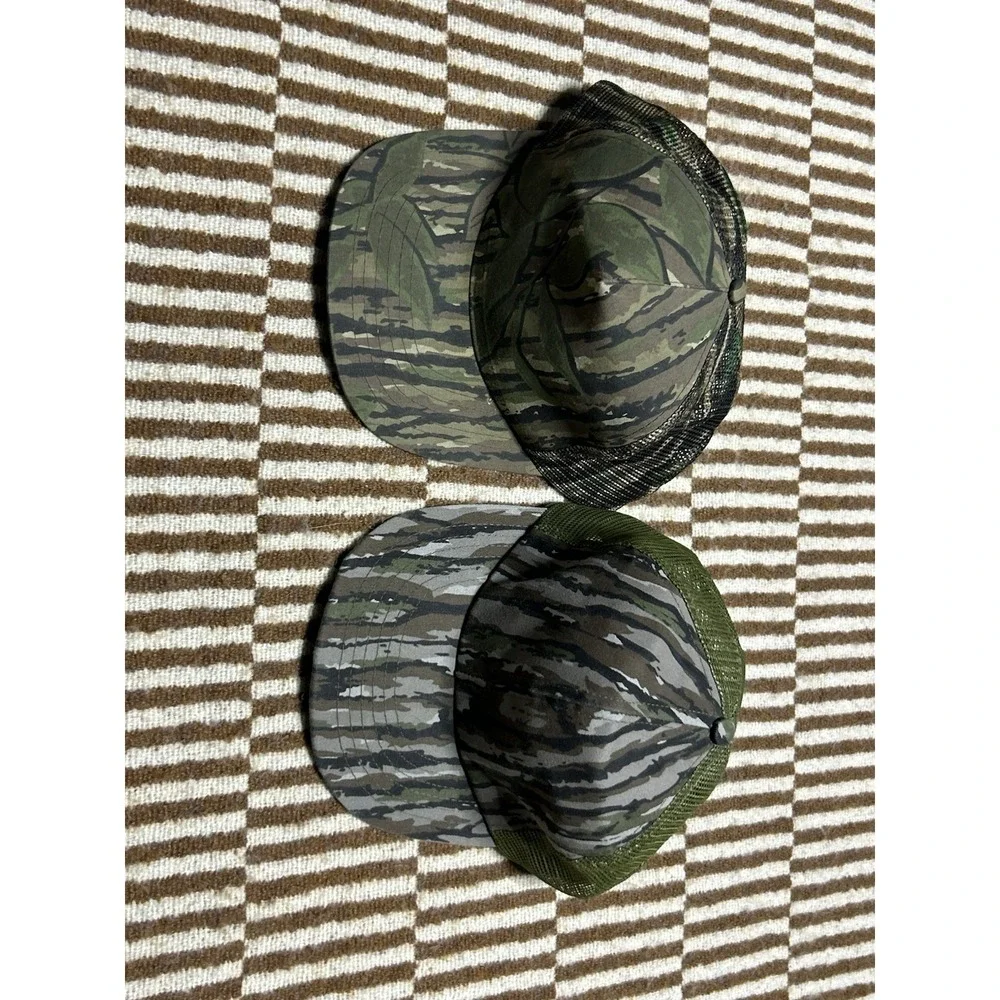 Vintage Camo Trucker Hat Lot USA Made Mesh Snapback Mossy Oak Realtree Style